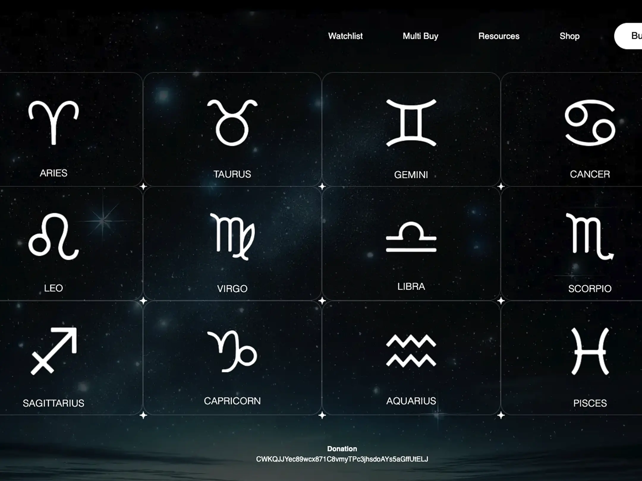 Astrofolio website screenshot
