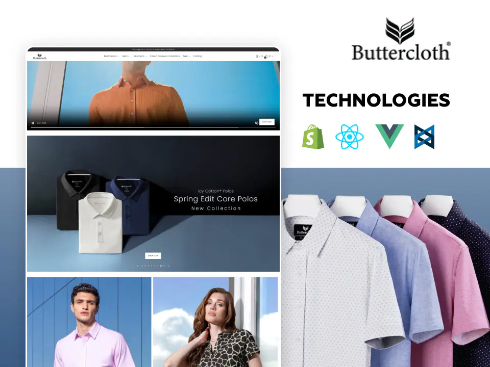 Buttercloth website screenshot