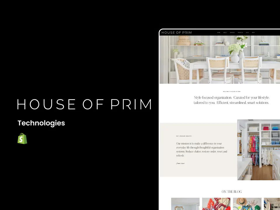 House of Prim website screenshot