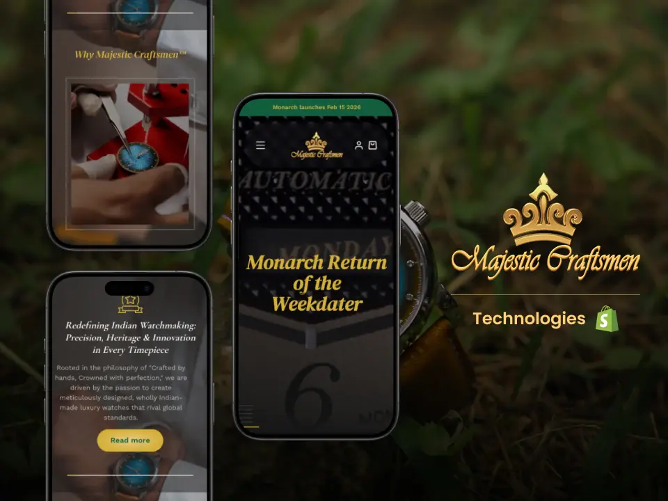 Majestic Craftsmen website screenshot