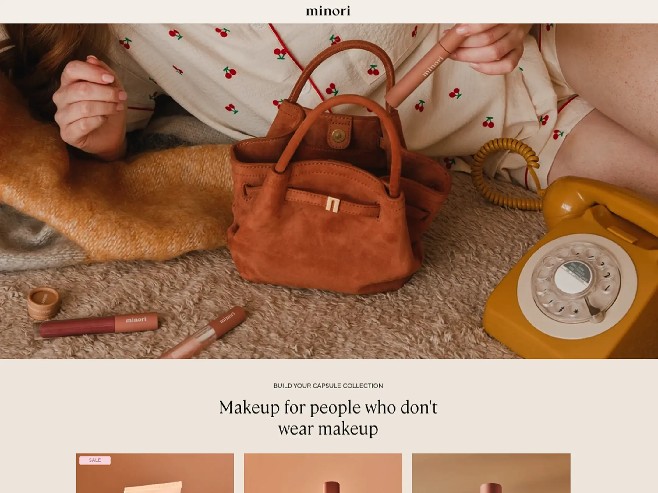 Minori website screenshot