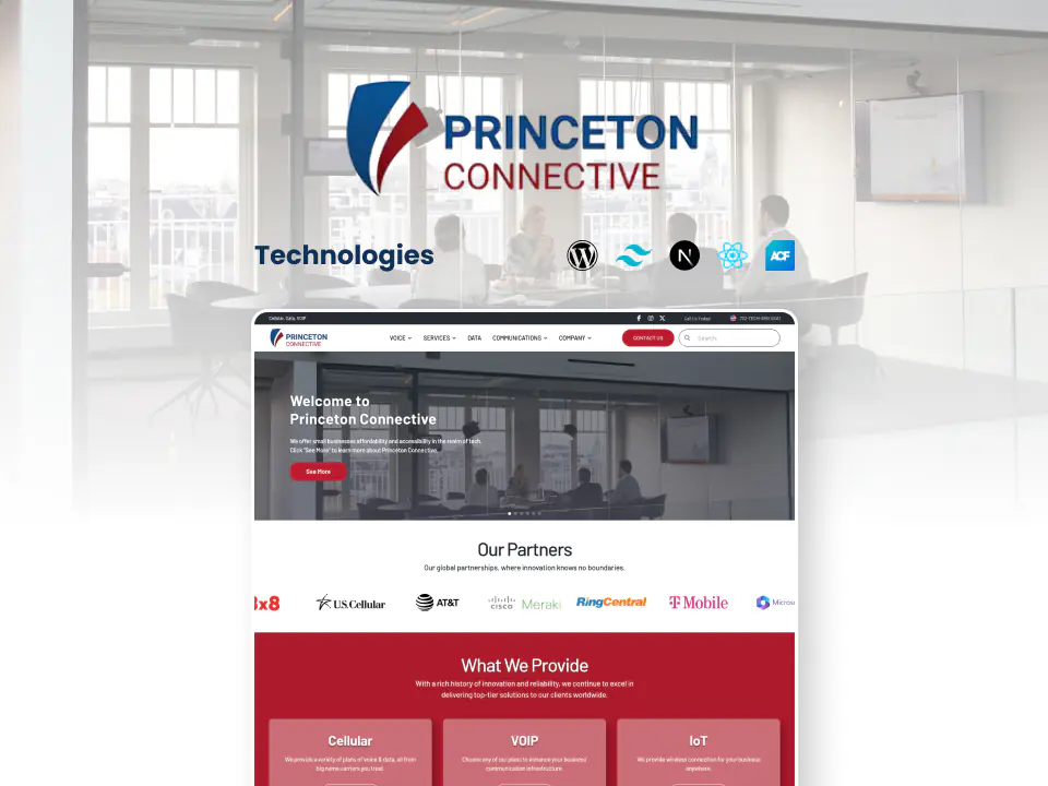 Princeton Connective website screenshot