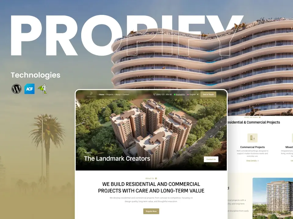 Propify website screenshot