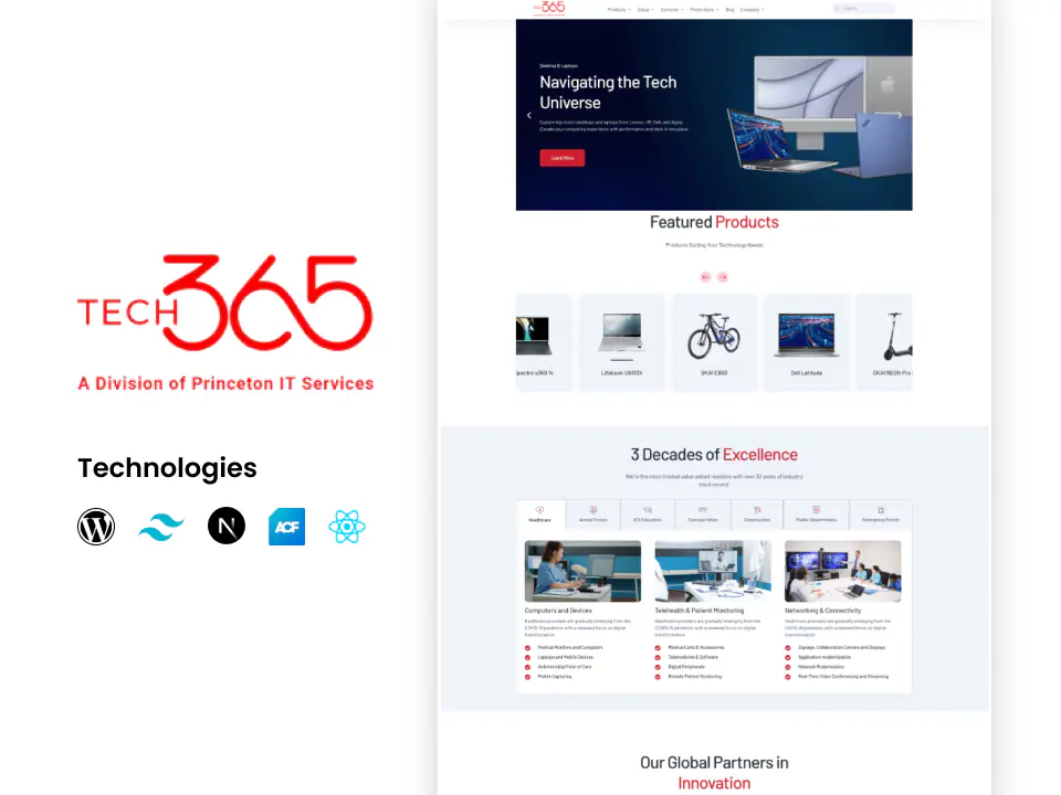 Tech365 website screenshot